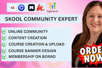 setup skool community, manage skool community, build skool community skool sales