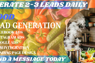 food leads food facebook ads food google ads food video ads food instagrtam ads