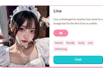 develop ai chatbot website, ai nsfw model website, features integration