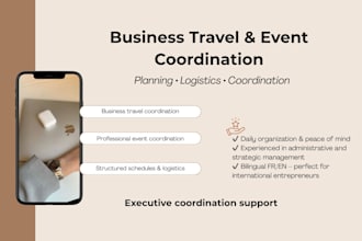 coordinate your business travel and events