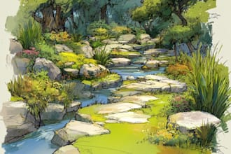 landscape design garden outdoor backyard, pool uae based