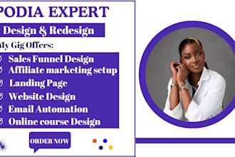 make podia, podia website, online course , teachable, course website