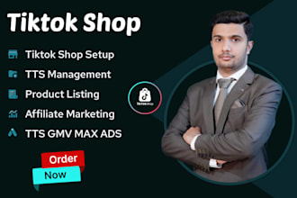 set up tiktok shop, tiktok affiliate and  tiktok shop ads