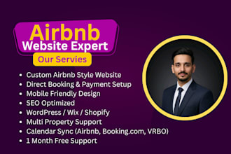 build an airbnb website for vacation rental with direct booking system
