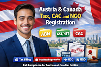 handle austria and canada tax, cac, and ngo registration