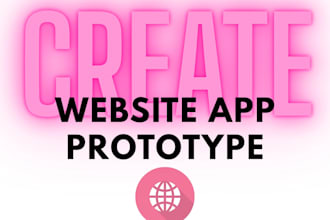 create a website app prototype