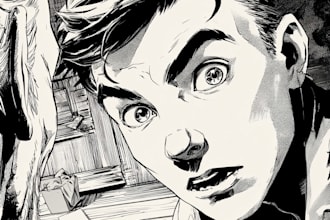 comic book illustration with comic book illustrator