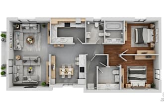 design realistic 3d floor plans and interior visualisation in sweet home 3d