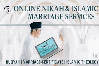 officiate your online nikah with witnesses and certificate