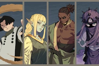 create original characters for games and stories