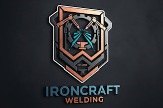 make bold and memorable welding logo for your brand