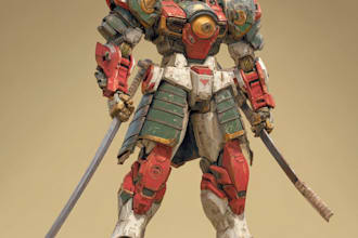 illustrate your mecha, robot and armored characters