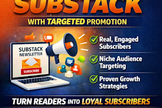 organically increase website traffic, substack subscriber, author book promotion