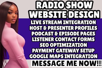 design radio website online radio website fm radio website internet radio site