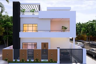 restyle modern exterior, condo apartment design, cgi residential building render