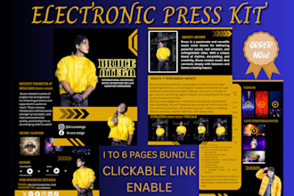 epk design artist epk dj  press kit musician epk media kit