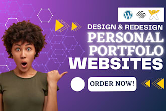 build or audit personal, portfolio website on wix squarespace wordpress website