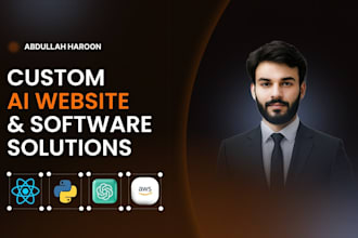build ai powered website, intelligent website, ai software