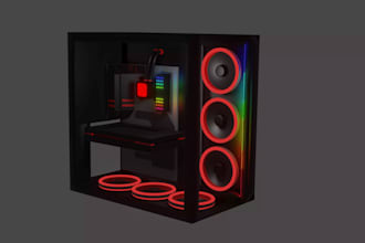 build printable custom rgb gaming computer pc,pc fan grill,mini tower,pc modding
