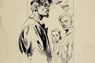 comic book illustration with comic book illustrator