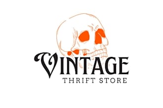design a trendy vintage logo for your brand