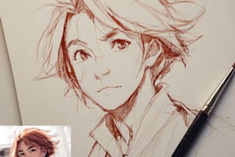draw a character in manga style