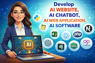 develop ai website, ai chatbot, ai web application, ai software developer