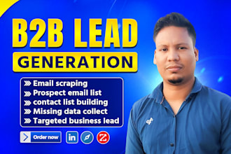 provide usa, uk, canada email list, web research, linkedin lead generation