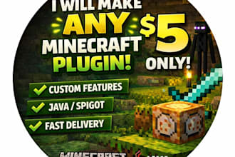 create custom plugins for minecraft java