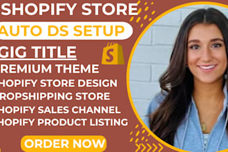 redesign your shopify store dropshipping product via auto ds