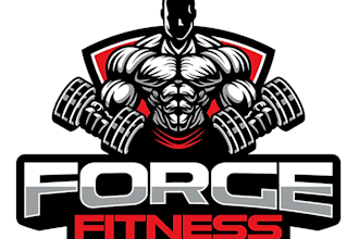 do regular physical fitness, workout, gym, bodybuilding logo with new concept