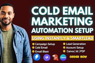 setup high converting cold email marketing outreach with instantly or smartlead
