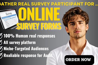 gather real survey respondent to fill online survey form filling and poll