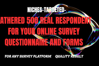 gather real survey respondent to fill online survey form filling and poll