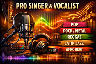 be your spanish female singer ,vocalist for pop, rock, metal, reggae, and latin
