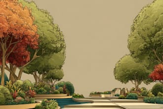 draw a landscape design with front yard, backyard design
