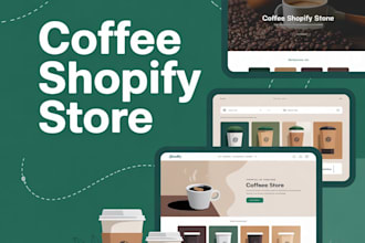 create a modern shopify coffee ecommerce store