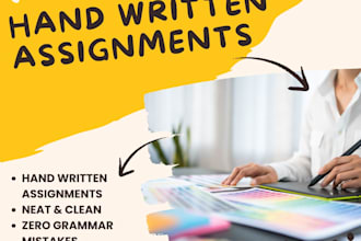 do hand written assignments, power point presentation, notes and reports