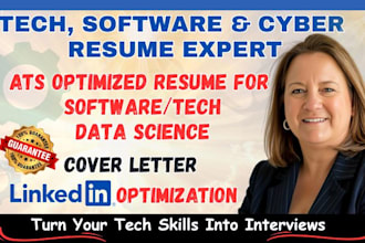 write professional IT, software engineer cybersecurity resumes