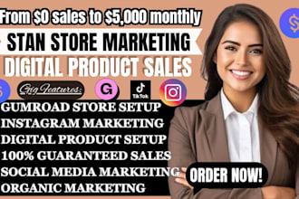 setup stan store digital product, stan store, gumroad digital product store