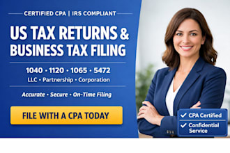 prepare us tax returns form 1040, 1120, 1065, 5472, 8938 fbar and irs compliance
