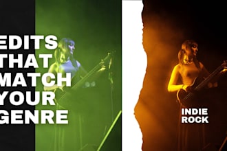 edit concert photos to match your vibe and genre