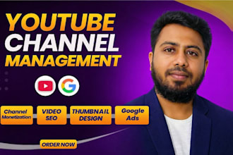 do professional youtube channel management SEO thumbnail and monetization