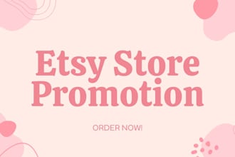 do etsy store promotion to boost ranking and traffic