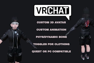 create a custom vrchat avatar for you