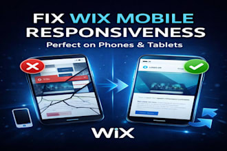 fix wix mobile site and optimize responsiveness for perfect display