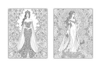 design printable coloring pages for both adults and kids, more