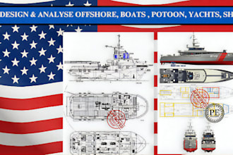 design and analyse offshore, potoons, boat, yachts, ships