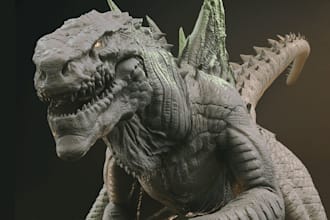 sculpt 3d character creature monster animal and miniature model for 3d printing