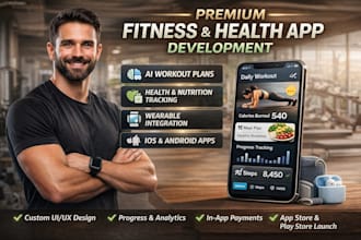 develop a custom fitness app with workout tracking and subscription